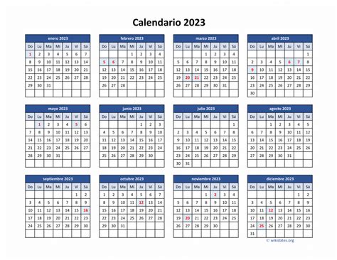 Calendario 2023 Dias Festivos Mexico