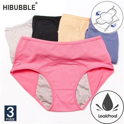 3pcs physiological pants leak proof women underwear menstrual panties period cotton breathable