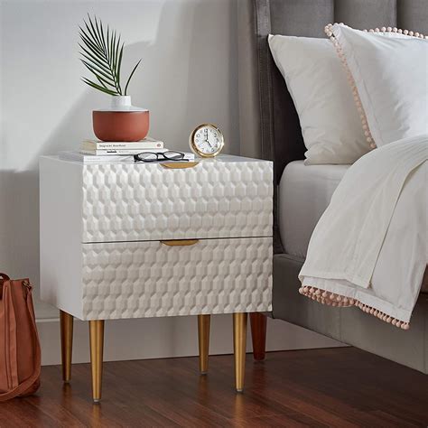 Stylish Bedside Table Inspiration For Modern Bedroom Design White And