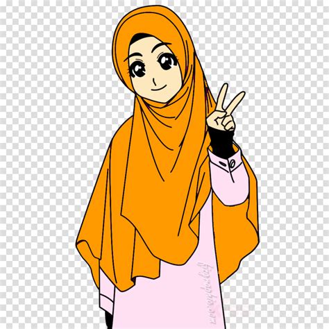 Gambar Muslim Islam Illustration Cartoon Hijab Kartun Muslimah Png