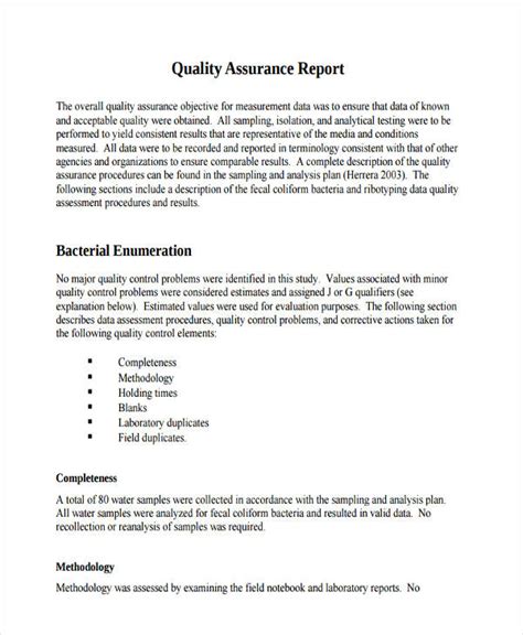 Qa Qc Report Template And Sample With Customisable Format 52 Off