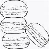 Drawing Macaron Macarons Coloring Cute Sketch Freebie Doodles Stamps Pages Digi Digital Da Getdrawings Stamp Kids Stamping Rubber Printables Food sketch template