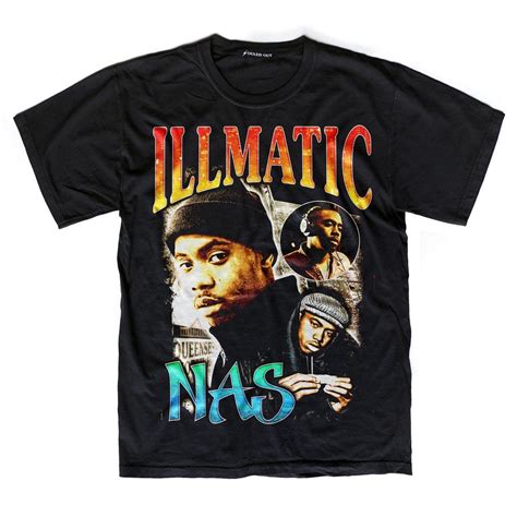 Nas Illmatic T Shirt Vintage Rap T Shirts Vintage Shirts S Shirts Cool Shirts Camisa