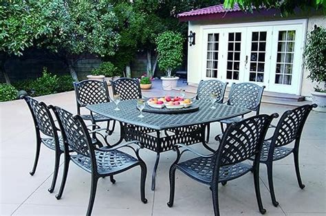 Fitfab 8 Seat Square Patio Dining Table