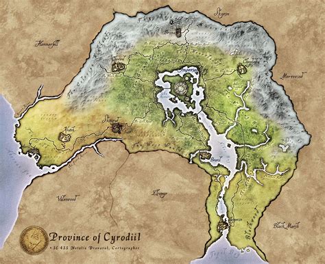 Detailed Map Of Cyrodiil