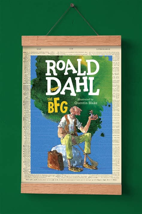 Printable Big Friendly Giant By Roald Dahl Book Cover Poster Etsy