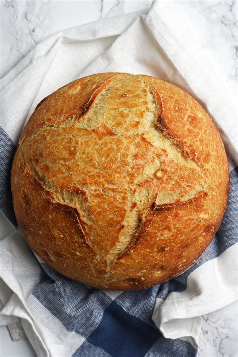 Classic French Boule Bread in Dutch-Oven - Pardon Your French
