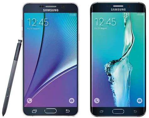 Samsung Galaxy Note 5 Et S6 Edge Les Images Officielles Montrent Des