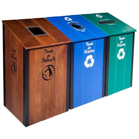 Industrial Recycling Bins Trash Cans And Stations