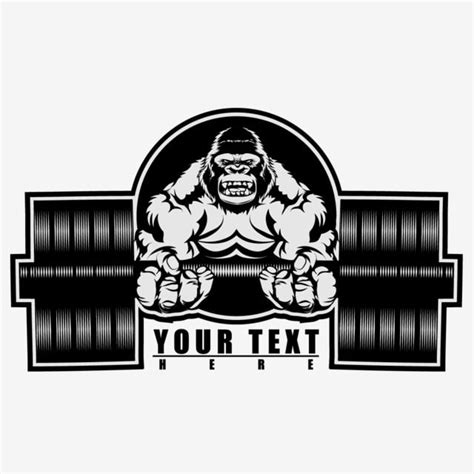 Gorilla Body Building Logo Template for Free Download on Pngtree