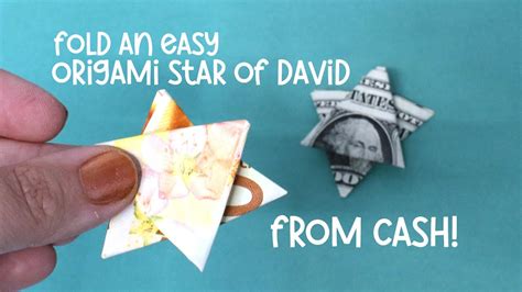 Dollar Bill Star Of David Origami Youtube