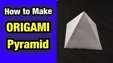 Easy Origami Pyramid 4 Sided Paper Pyramid Diy Papercraft Youtube