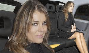 Elizabeth Hurley Flashes Her Lithe Limbs In An Lbd And Killer Heels