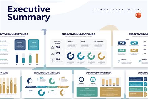 Executive Summary Powerpoint Infographic Template Slidewalla