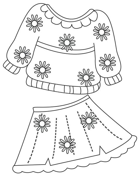Fashion Clothes Coloring Pages At GetColorings Com Free Printable