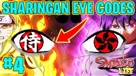 ⭐shindo Life Sharingan Custom Eye Codes 4⭐ Youtube