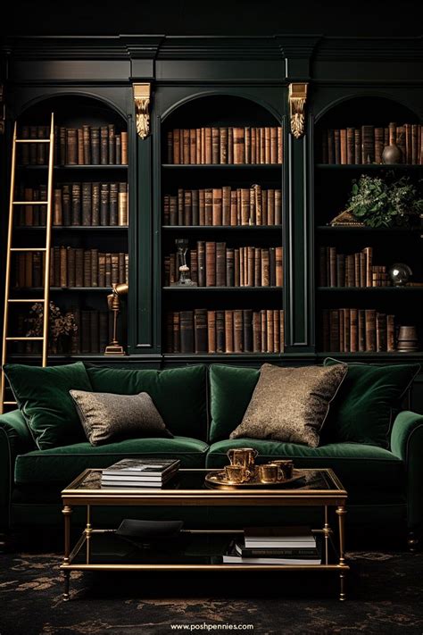 How To Create The Perfect Moody Dark Academia Room In 2023 Dark Green