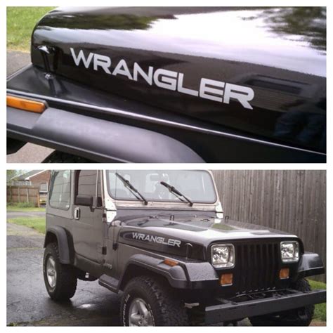Custom Made Hood Decals To Fit On Jeep Wrangler Yj Tj Or Jk 15