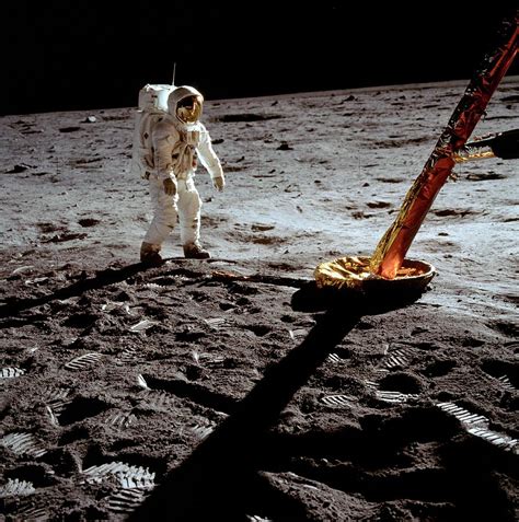 Apollo 11 Astronaut Buzz Aldrin Walking On Moon Photograph By Nasa