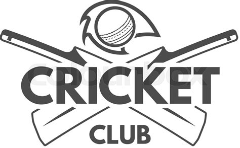 Cricket Team Emblem And Design Elements Championship Logo Club Badge