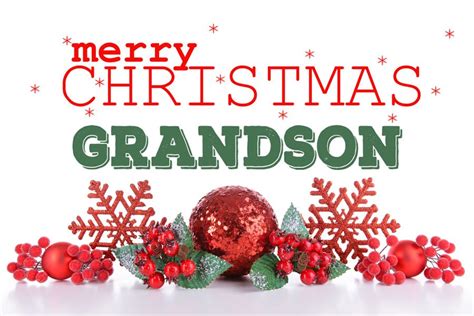 Printable Grandson Christmas Cards