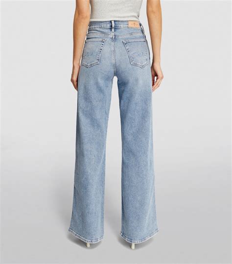 7 for all mankind lotta high rise flared jeans harrods au