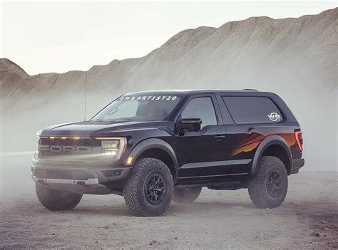 2022 Ford Bronco Raptor Rendering Flaunts F 150 Cues Menacing Looks