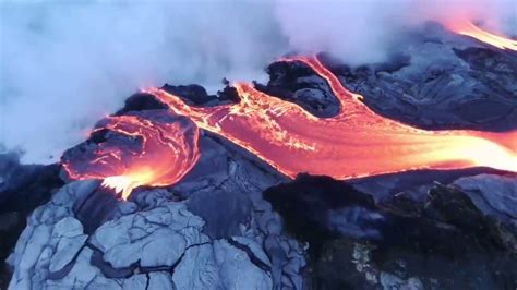 Flying Over A Volcanic Eruption Parrot Community Youtube