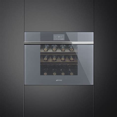 Smeg Cvi118lws2 45cm Linea Integrated In Column Wine Cooler Left Hand