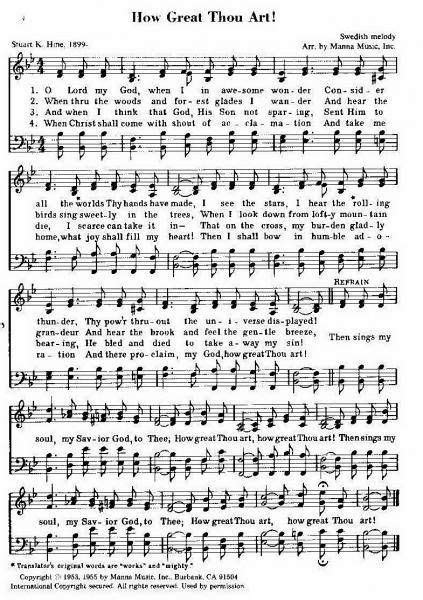 How Great Thou Art Hymn Lyrics Rich Life