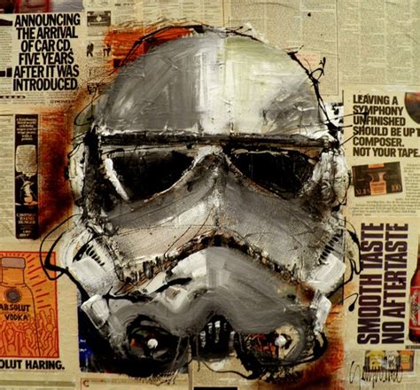 Original Contemporary Painting Star Wars Stormtrooper