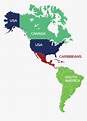 North Central South America Map - Carolina Map