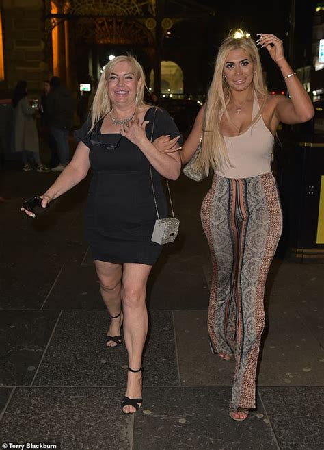 Chloe Ferry Highlights Her Curves In A Clingy Nude Bodysuit And Form Fitting Flares On Night Out
