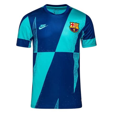 Barcelona Training T Shirt Pre Match Europe Turquoisedeep Royal Blue