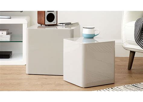 Each cover has a hook at the bottom to keep it securely in place. 30cm Width Coffee Table Rounded Corners , Cube White High ...