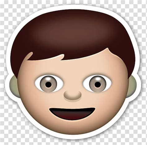 Emoji Sticker Emoticon Child Whatsapp Boy Emoji Transparent Background