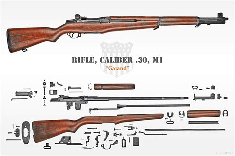 Anatomy US Rifle M1 Garand C Rsenal