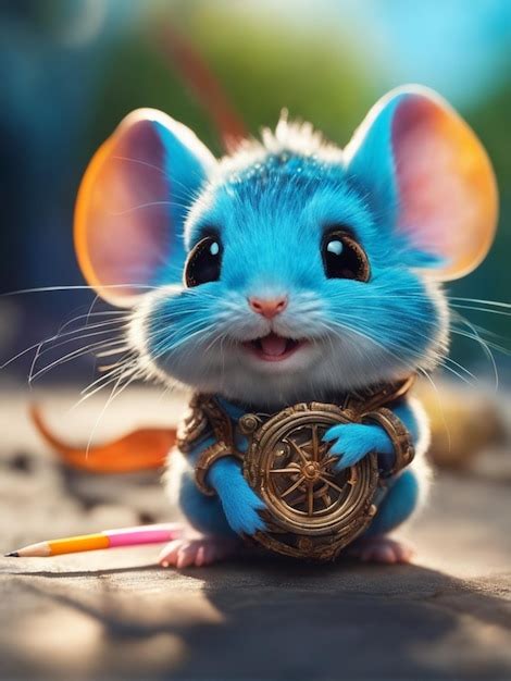 Premium Ai Image Cute Mouse Animal Illustration For Wallpaper Or