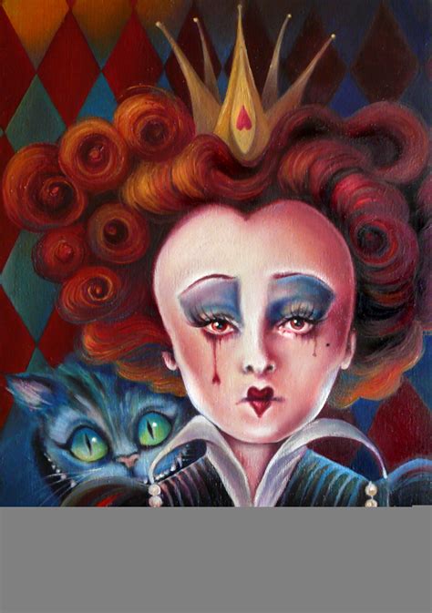 Red Queen Oil Painting Alice In Wonderland 2010 Fan Art 10531445