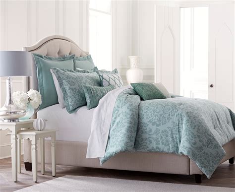 Choosing stylish bedroom accent furniture can draw your room together and help complete your bedroom look. Jaclyn Smith 5-Piece Comforter Set- Blue Damask - Home ...