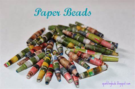 Paper Beads From Magazine Sparklingbuds