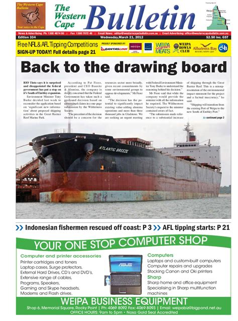 Western Cape Bulletin 21 March 2012 By Regional And Remote Newspapers