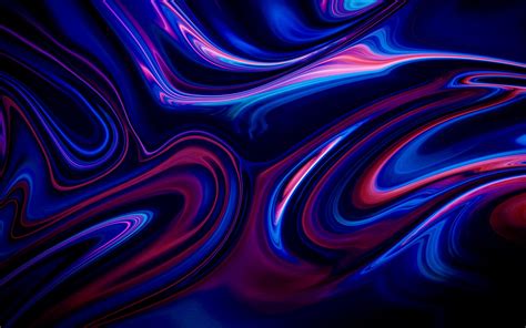 Blue Purple Abstract Liquid X Wallpaper