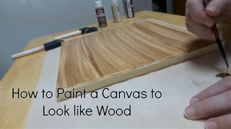 How To Paint A Canvas To Look Like Wood Diy Faux Wood Canvas Painting