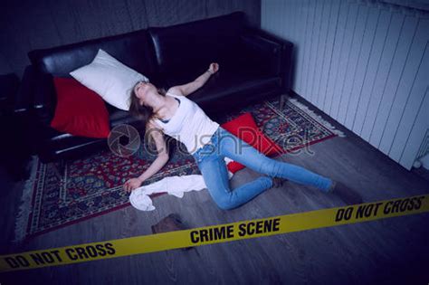 Crime Scene Woman Dead Stock Photo 82350 Crushpixel