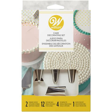 Wilton Cake Decorating Set With Piping Tips Decorating Bags Couplers