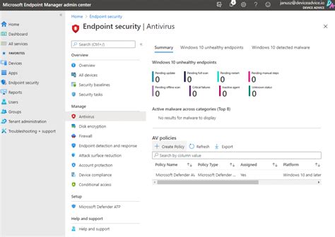Configure Microsoft Defender Antivirus With Intune Device Advice