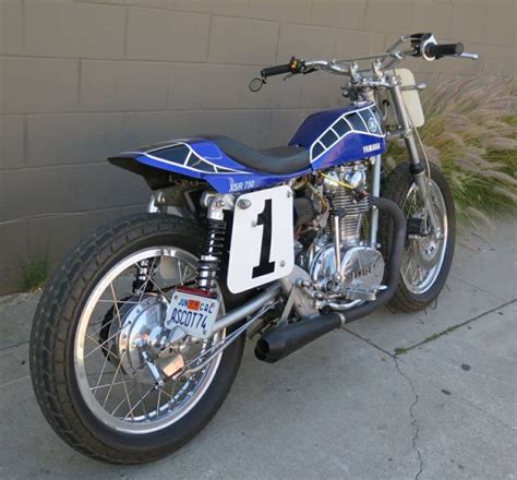 Black And Blue Yamaha Xs650 Street Tracker Bike Urious