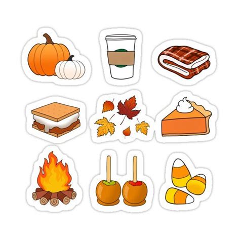 Fall Doodles Sticker By Olivia Lee Autumn Stickers Fun Stickers