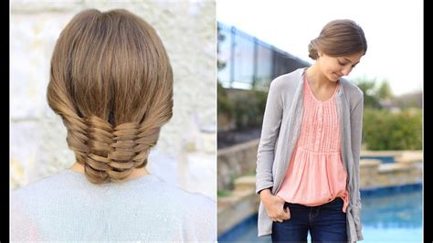The Woven Updo Cute Girls Hairstyles Youtube